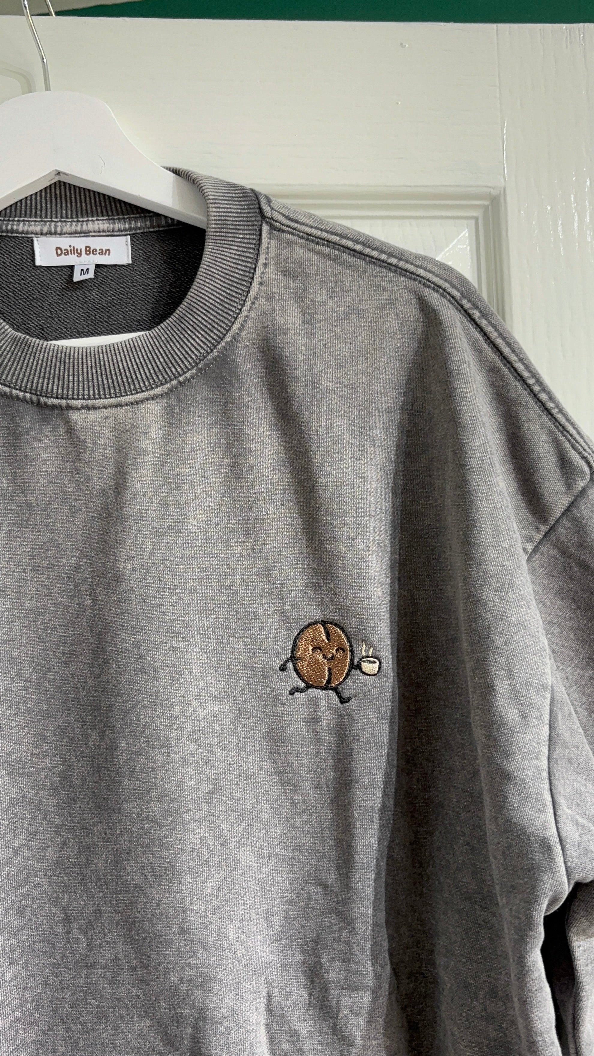 On a coffee run sweatshirt