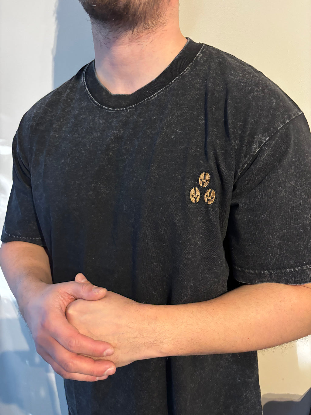 3 coffee bean acid black t shirt 