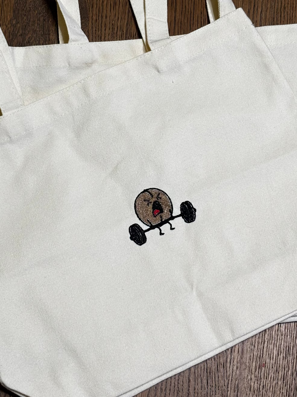 Gym bean tote bag 