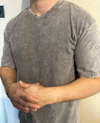 plain acid grey t shirt