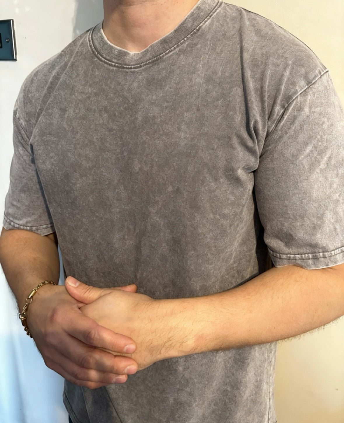 plain acid grey t shirt