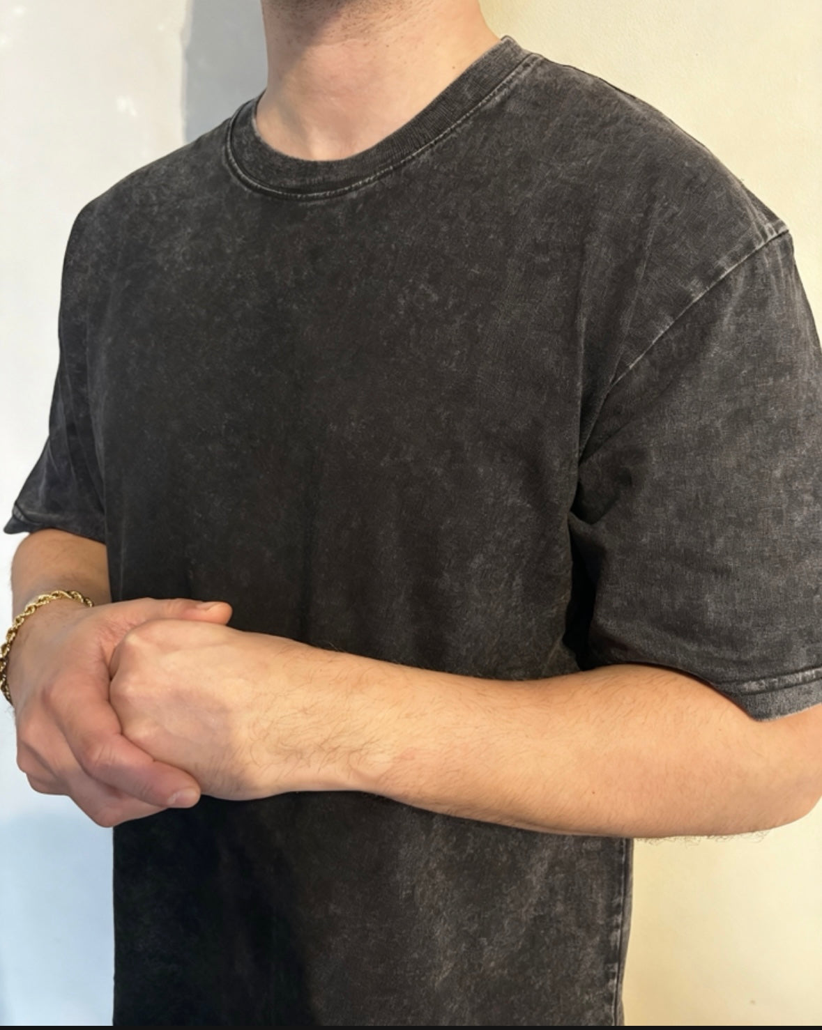 plain black acid t shirt