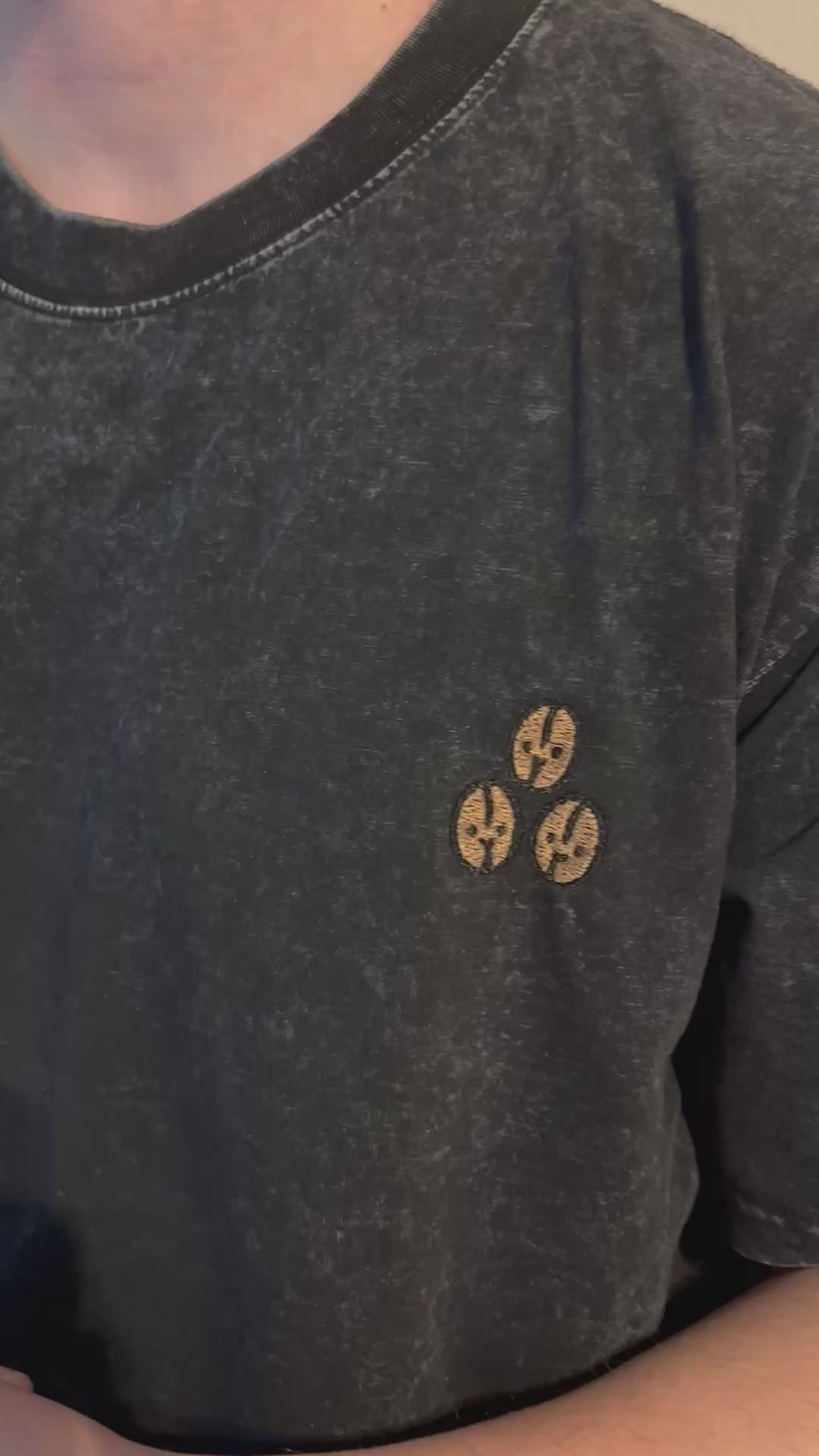 video of 3 coffee bean t shirt